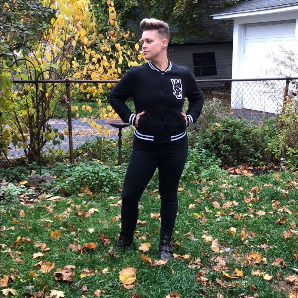 Woman’s varsity jacket